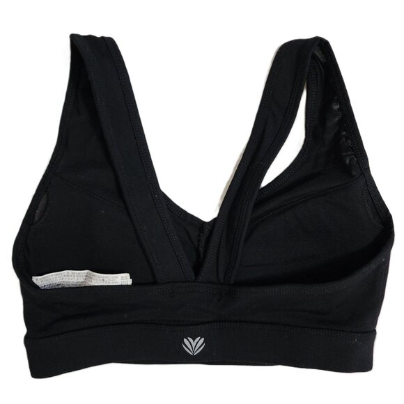 Forever 21 Womens Black with Mesh Detail Lined Sports Bra Active Wear Size XS - Picture 7 of 8